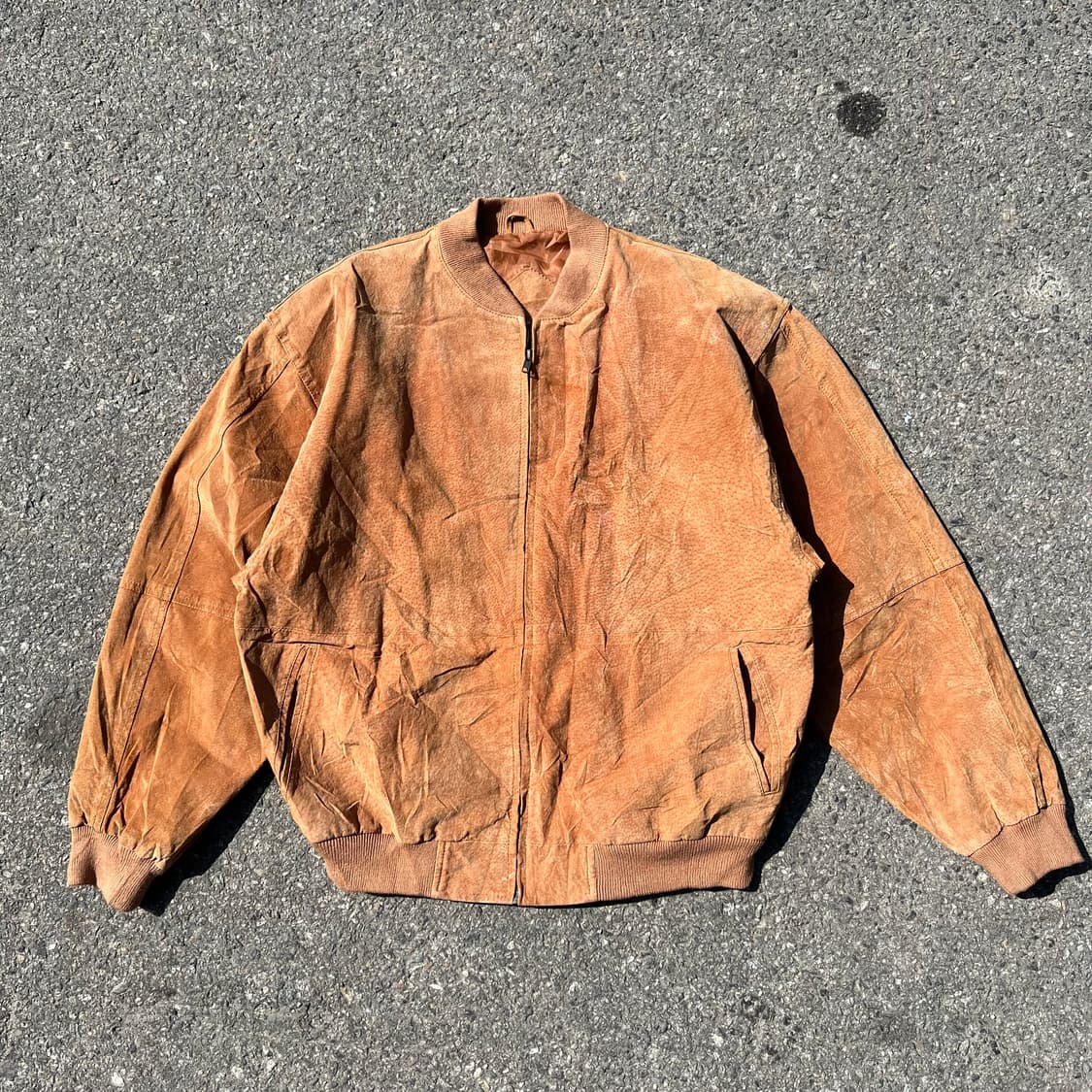 덴마크 빈티지 돈피 스웨이드 봄버 자켓 상품이미지1