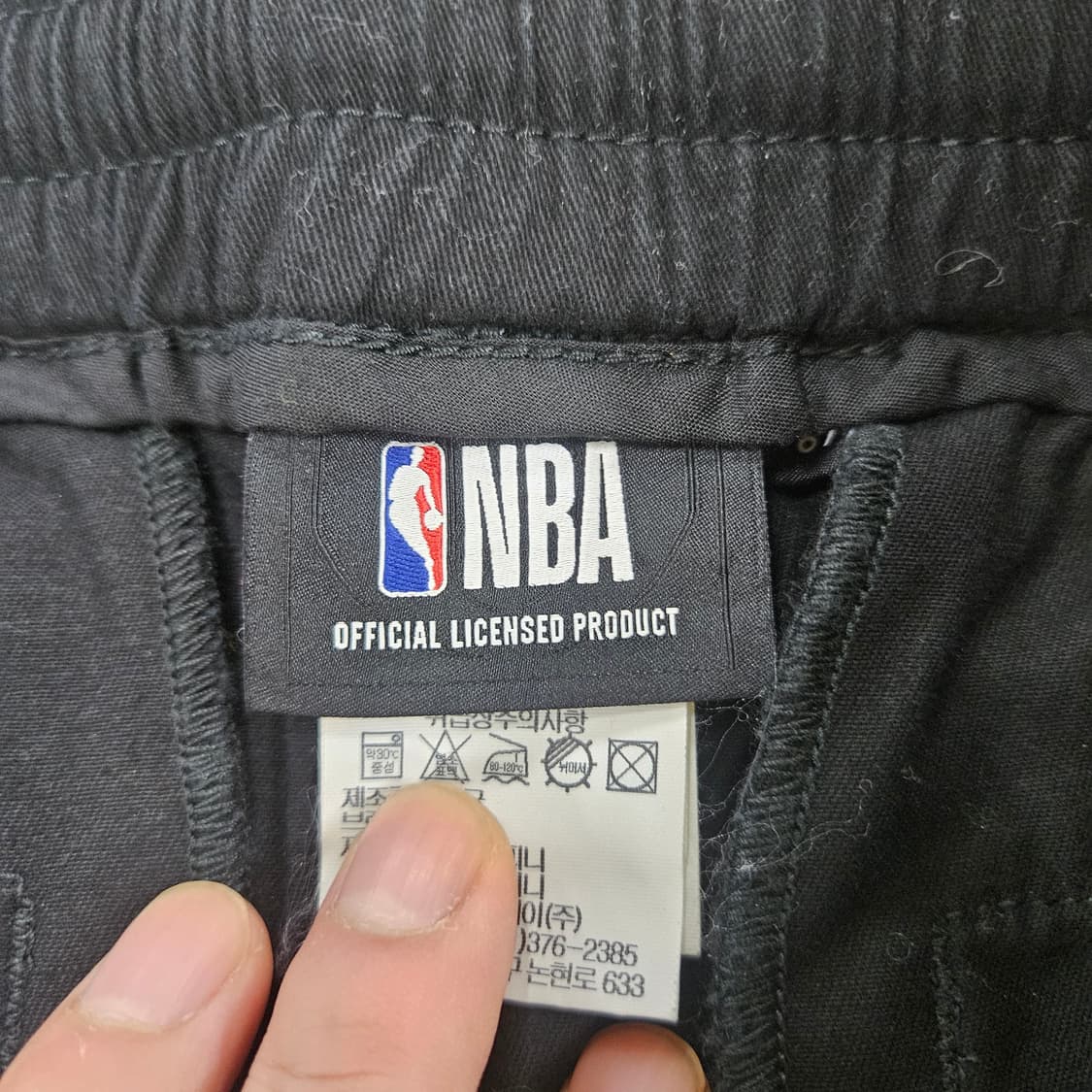 32 NBA 와펜 블랙 조거팬츠 0611Y 상품이미지3