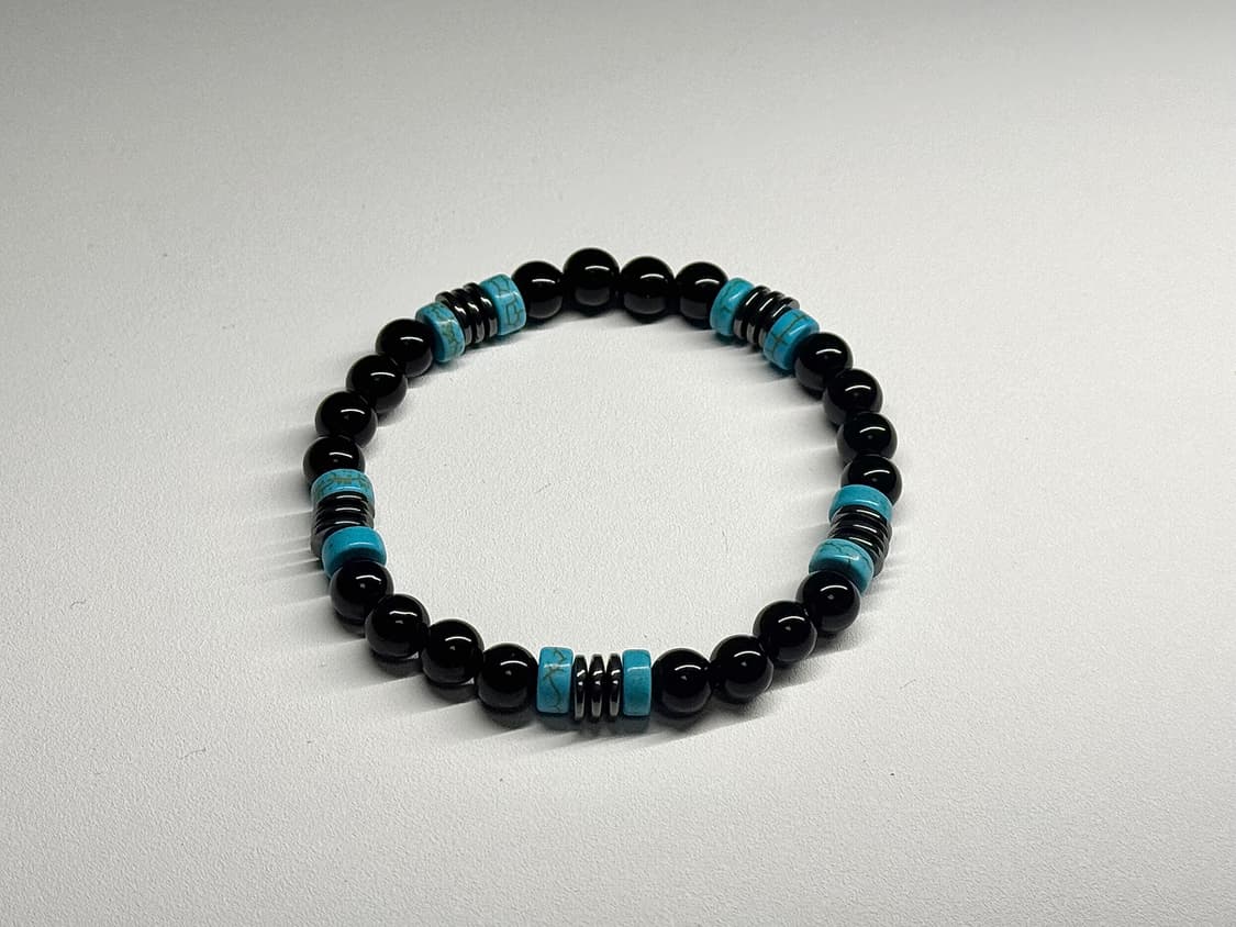 천연석 오닉스 아더 원석팔찌 상품이미지1