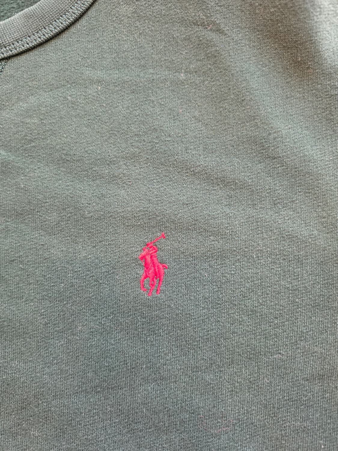 폴로 랄프로렌 신형 그린 레드포니 기모 맨투맨 M 상품이미지3