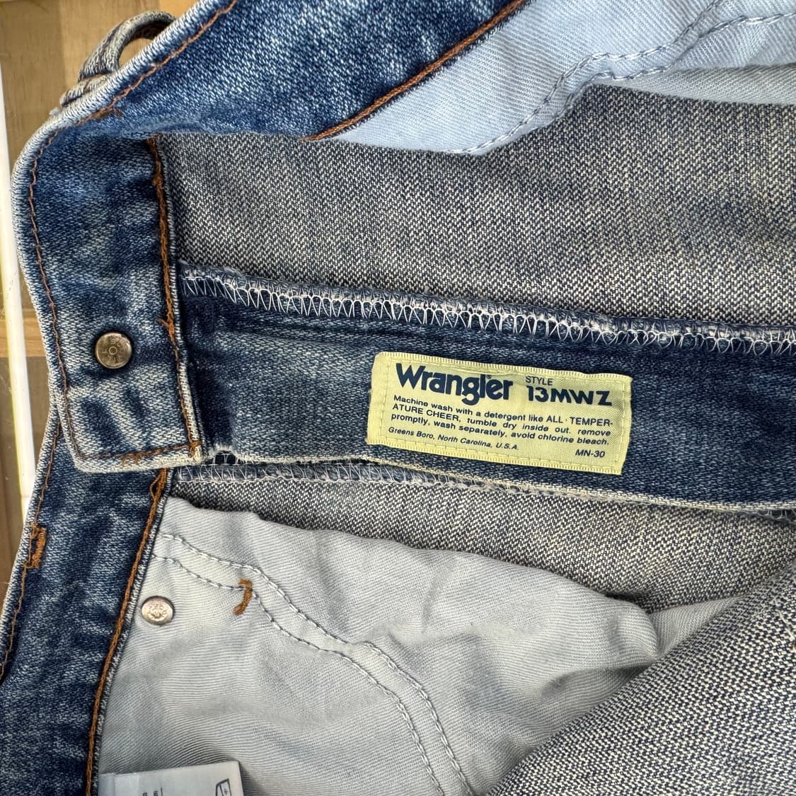 90s 랭글러 13MWZ 클래식 카우보이 컷 데님 (30) 상품이미지6