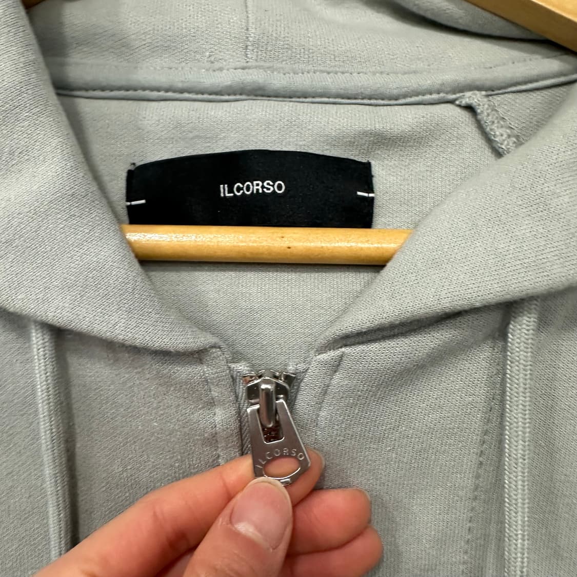 일꼬르소 헤비 코튼 후드집업 상품이미지4