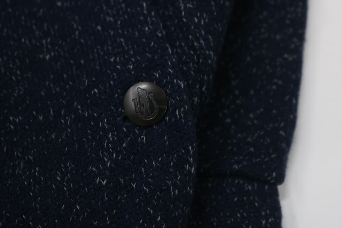 히스테릭글래머 백로고 자수 더블 브레스티드 쇼울 칼라 가디건 상품이미지8