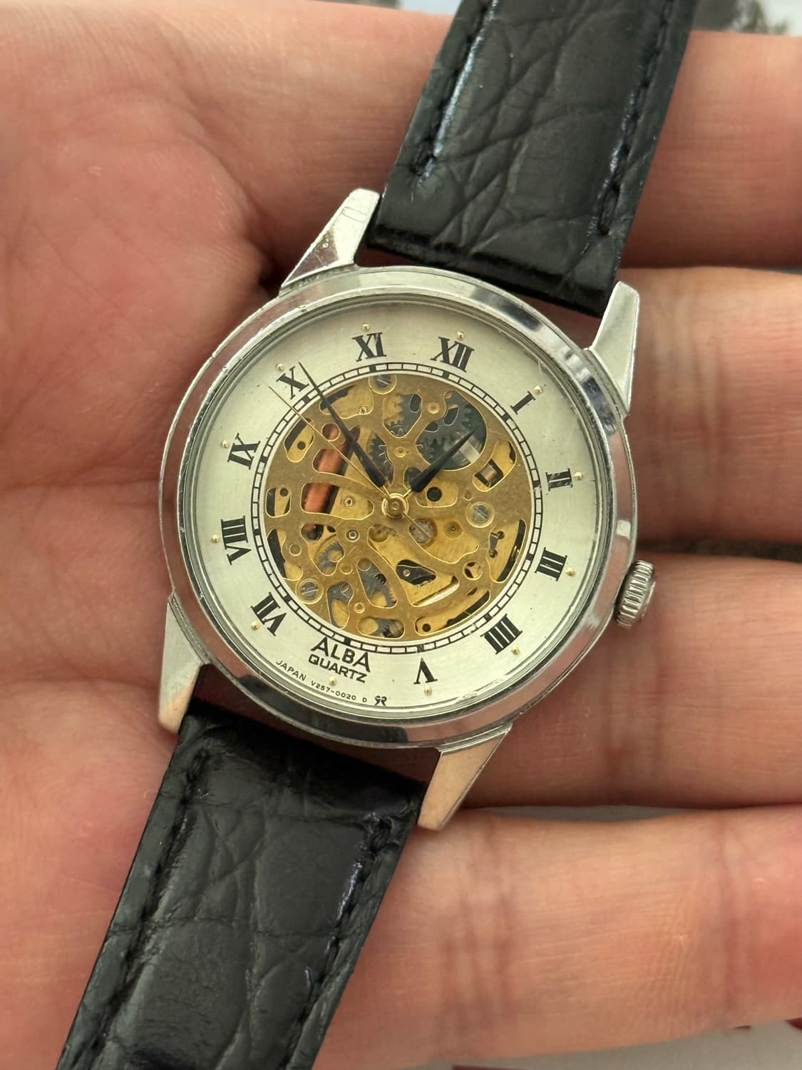 Seiko 세이코 ALBA 쿼츠 스켈레톤 1987 상품이미지3