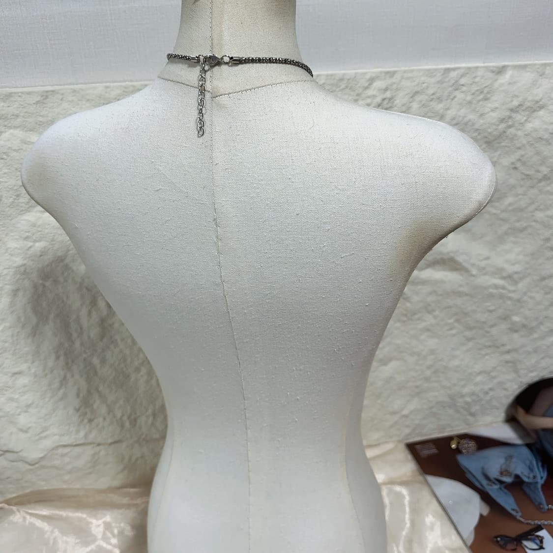 빈티지 박스체인 터키석 목걸이 상품이미지3