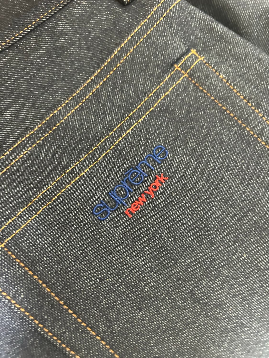 슈프림 24ss 배기 셀비지 데님 34 새상품 상품이미지5