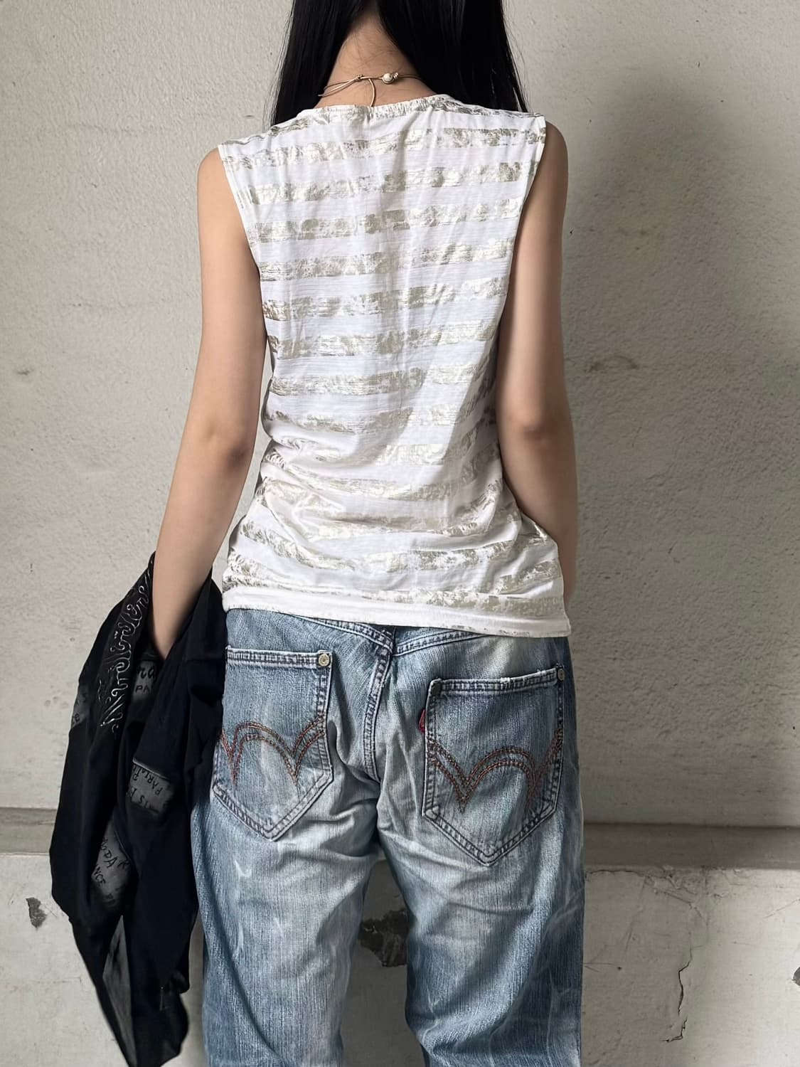 Gold Stripe sleeveless 상품이미지2