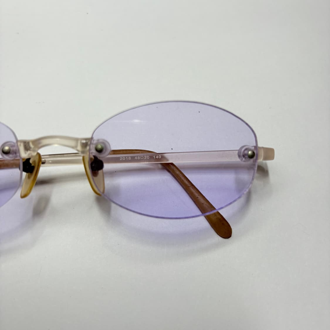 빈티지 선글라스(퍼플 틴트 무테 선글라스) 상품이미지2