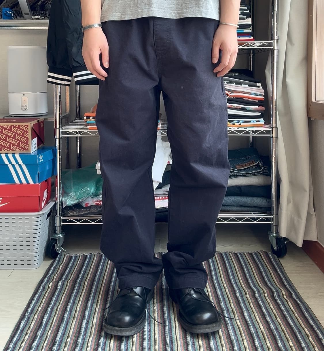 스투시 비치 팬츠 네이비 상품이미지2