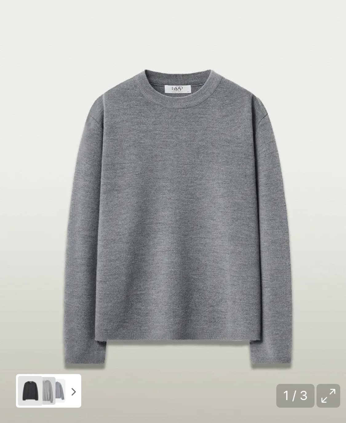 엘무드 화란니트 미드그레이(46) 상품이미지1