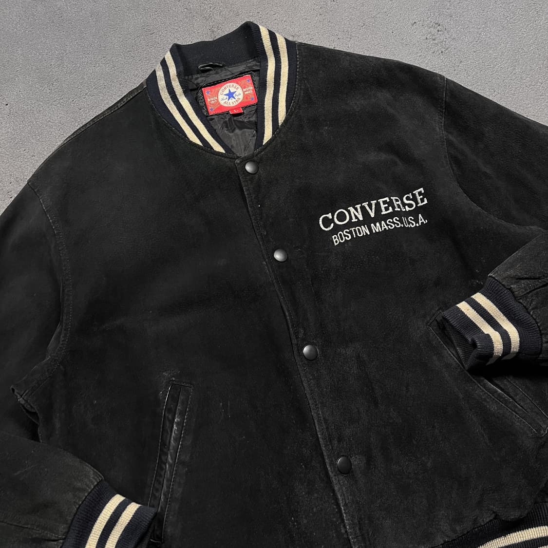 90's 컨버스 돈피 바시티 자켓 상품이미지3