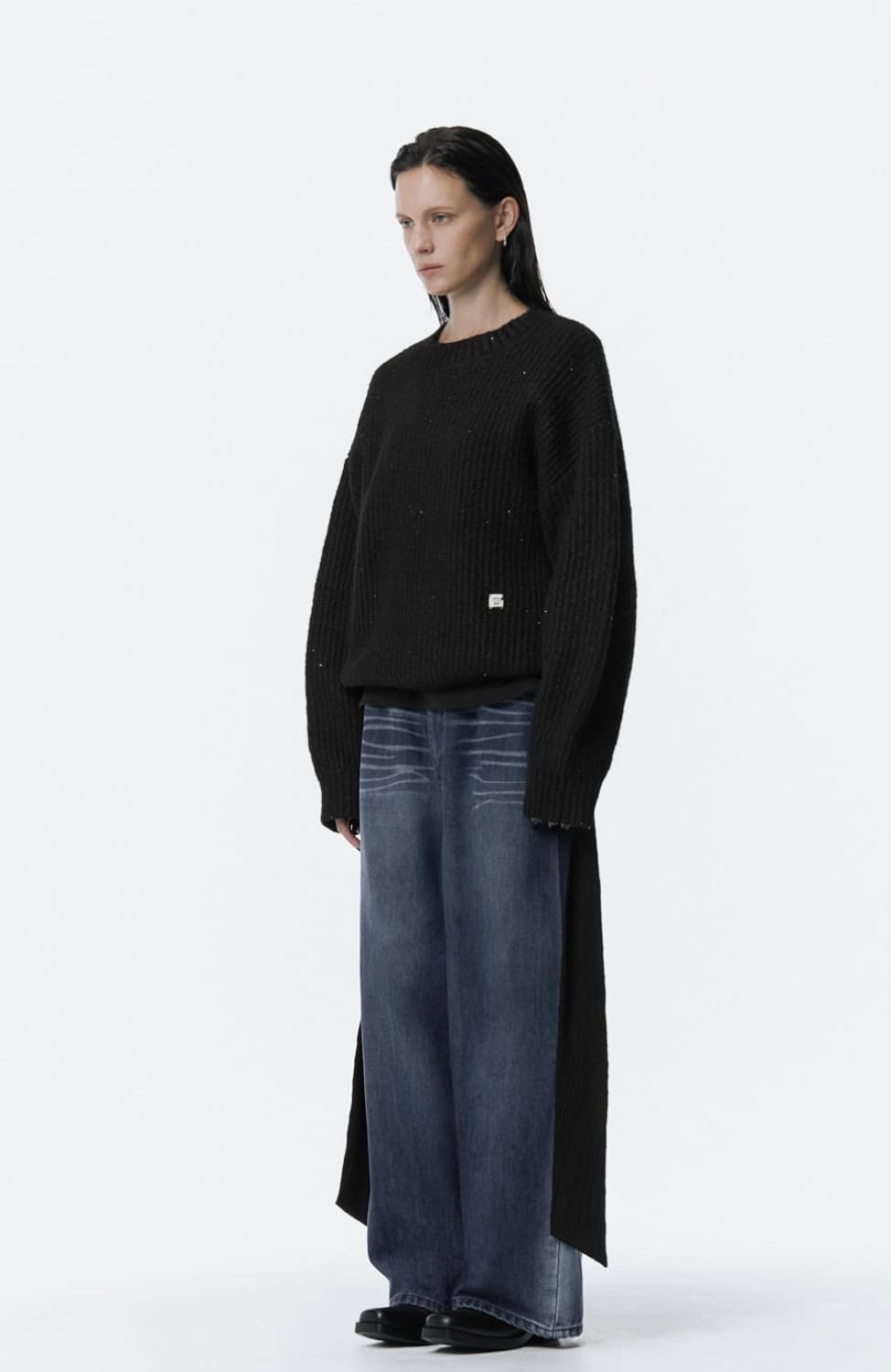 트리밍버드 spangle knit Pullover  black 상품이미지2