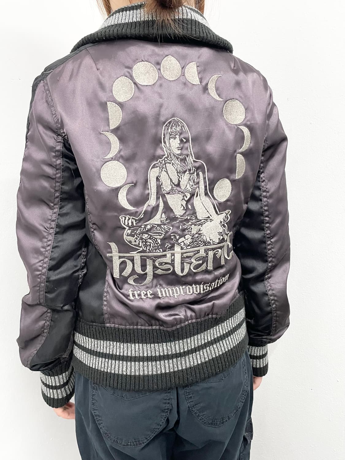 히스테릭글래머 히스걸 자수 새틴 집업*레어 상품이미지3