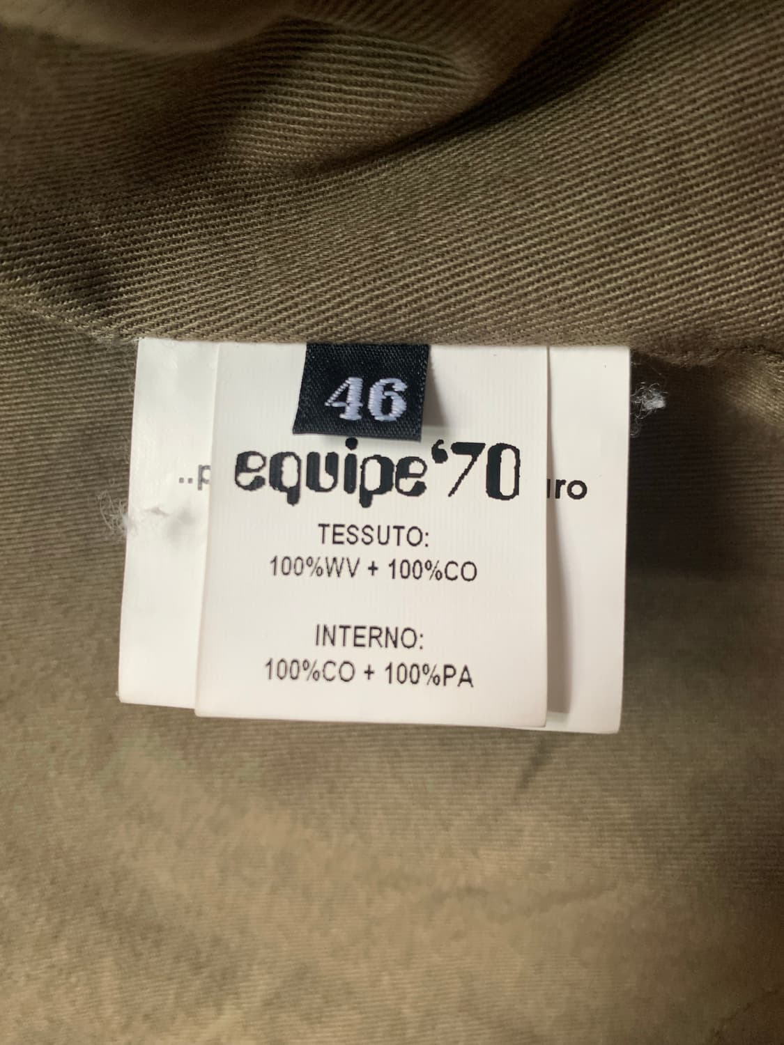 Equipe 70(이태리 브랜드) 밀리터리 코트 상품이미지8