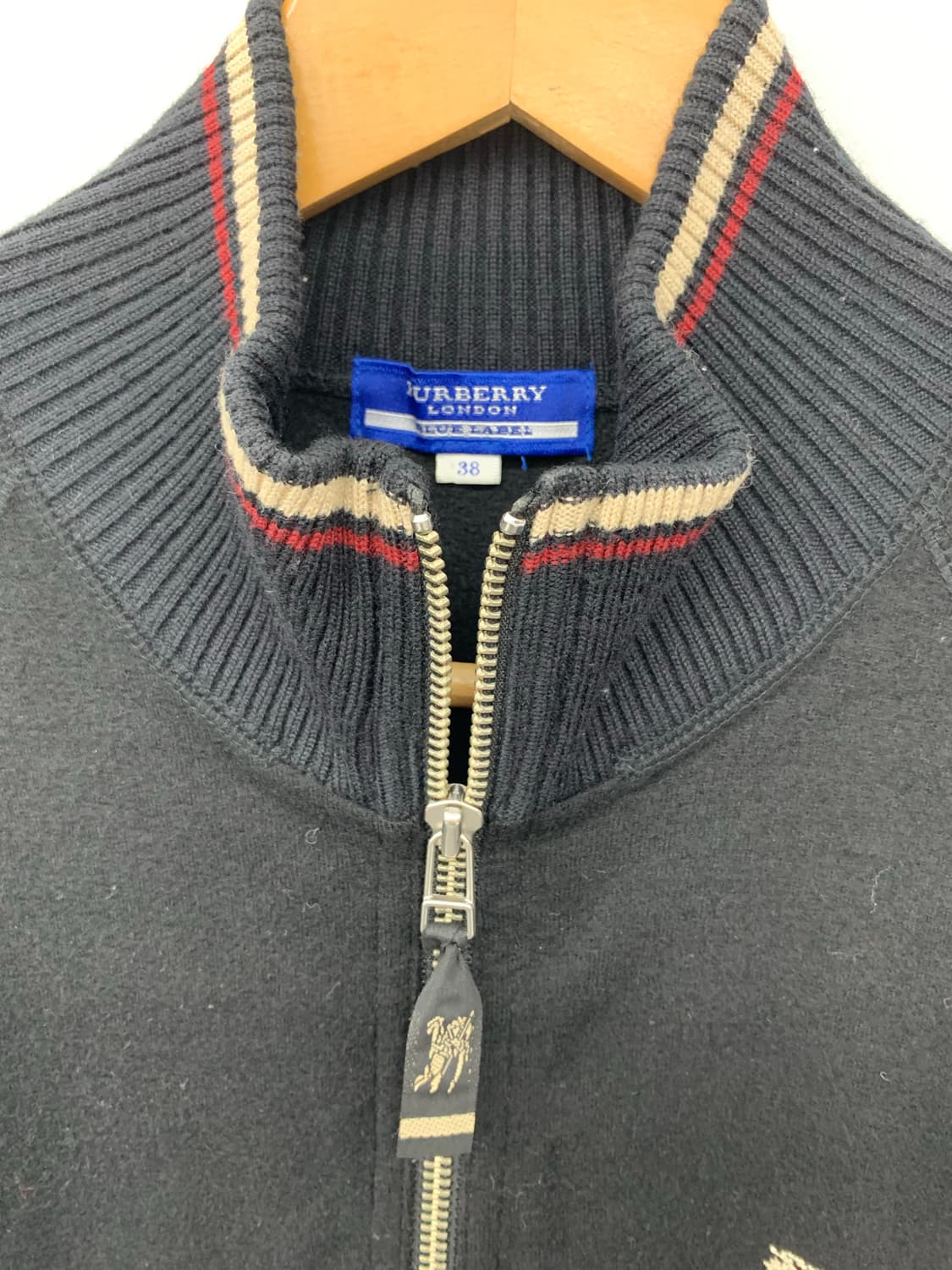 버버리 블루라벨 울 니트 집업 상품이미지6