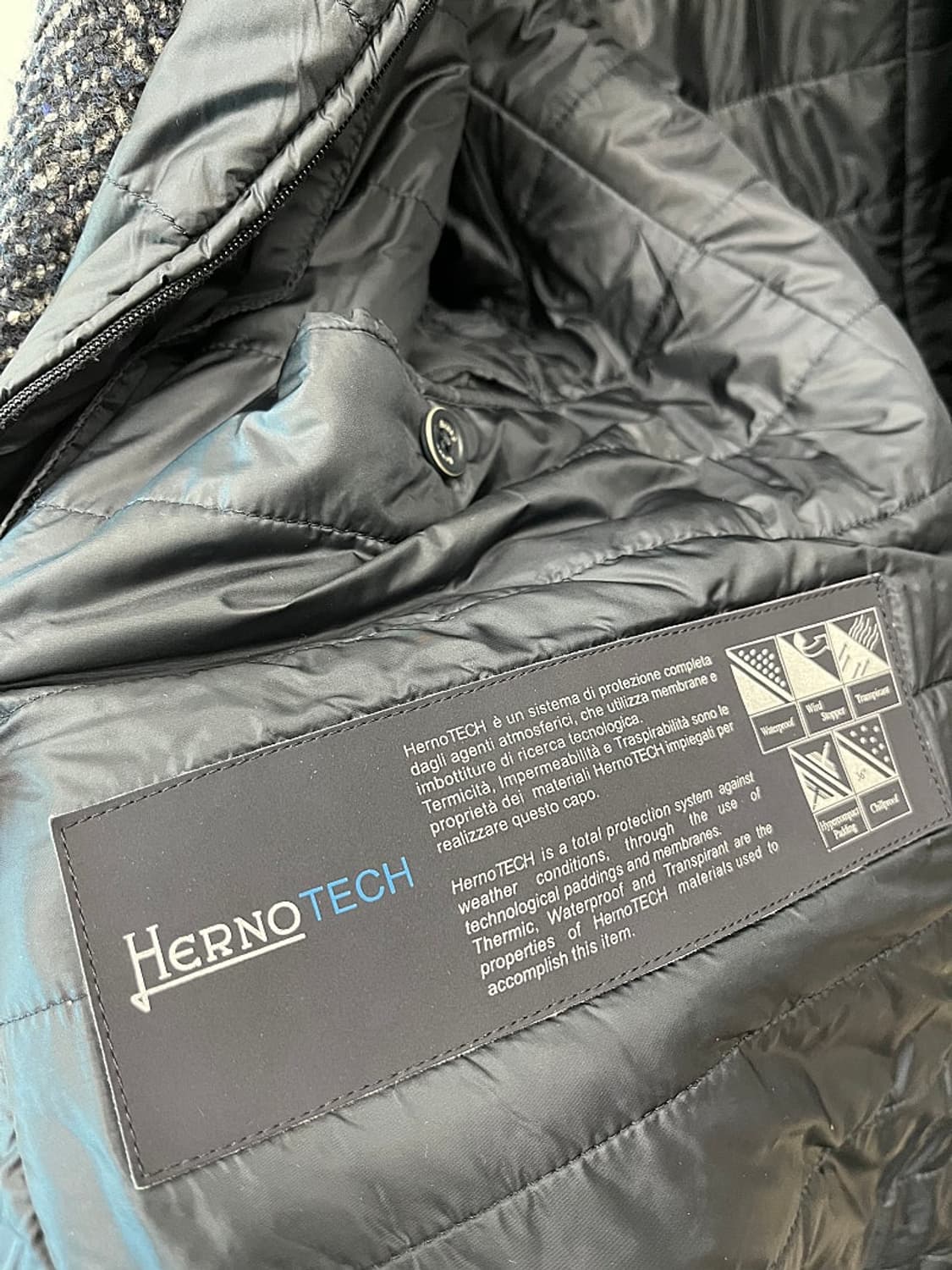 95-100) 에르노 헤링본 울코트  상품이미지7