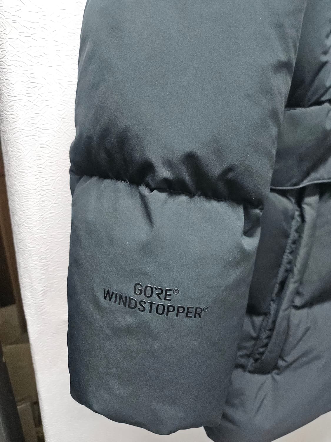 디스커버리 청녹색 패딩 점퍼 후드 퍼 95 상품이미지5