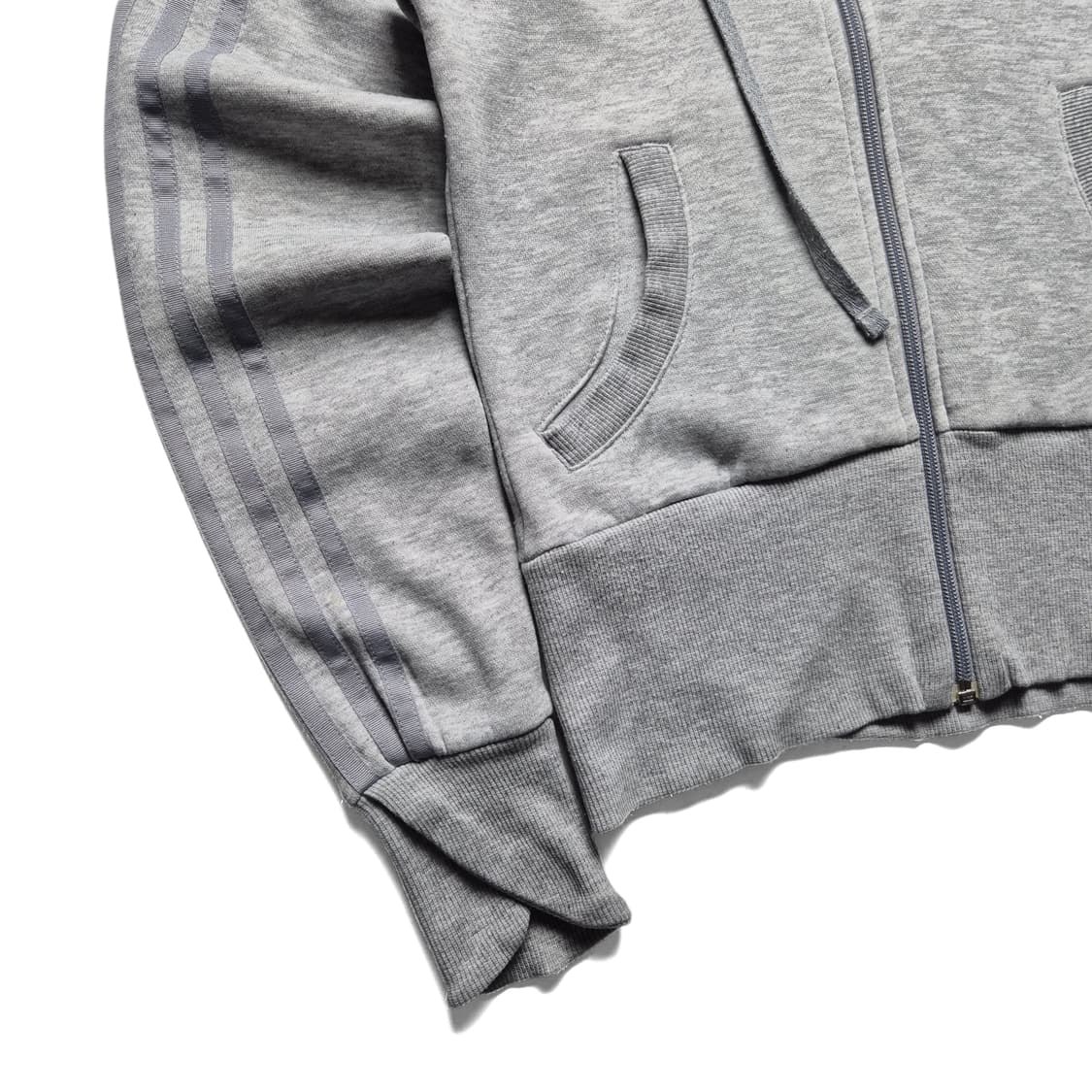 [95] 아디다스 빅로고 후드집업 그레이 민트 상품이미지6