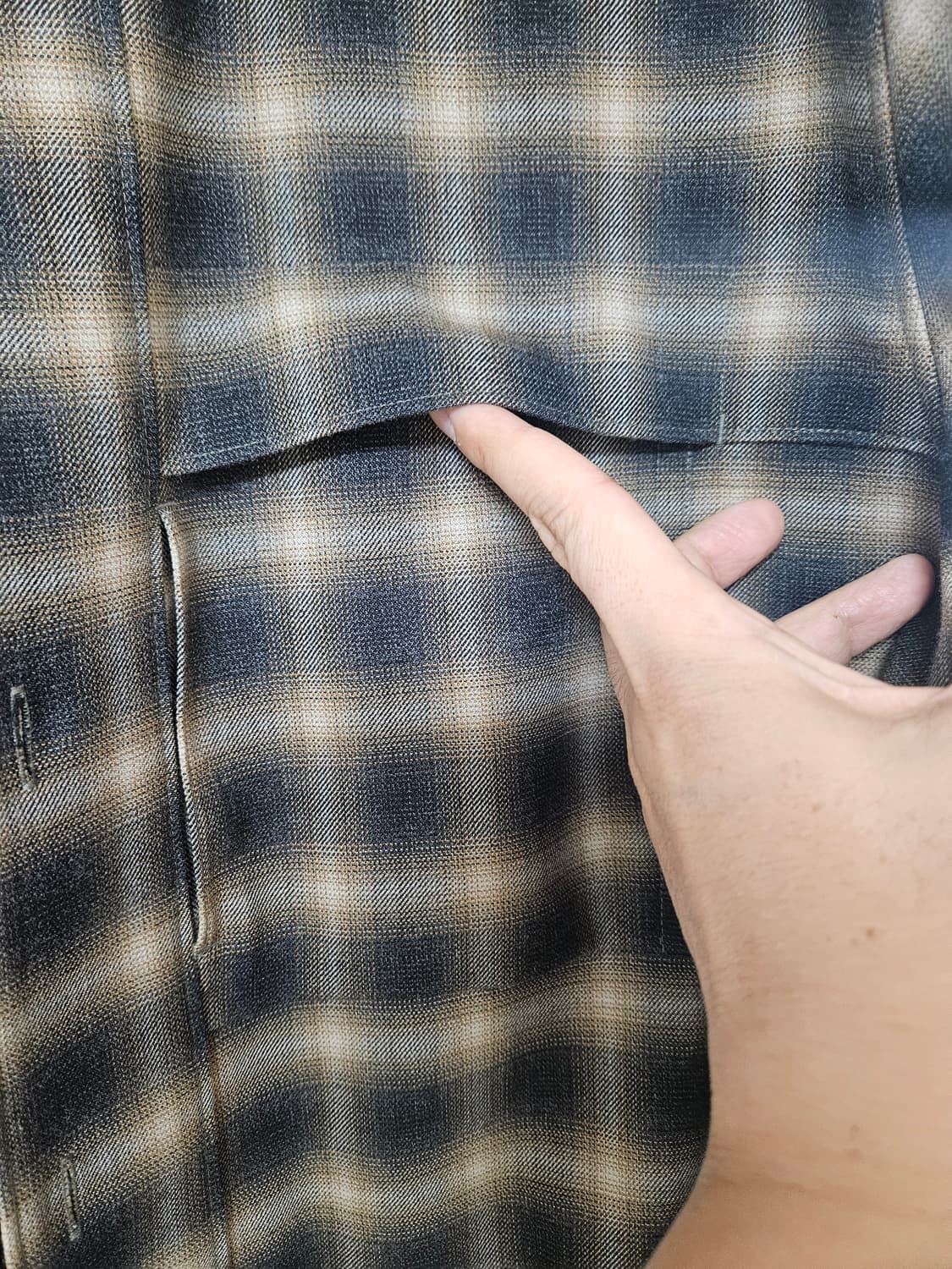 dkny 플란넬 셔켓 상품이미지5