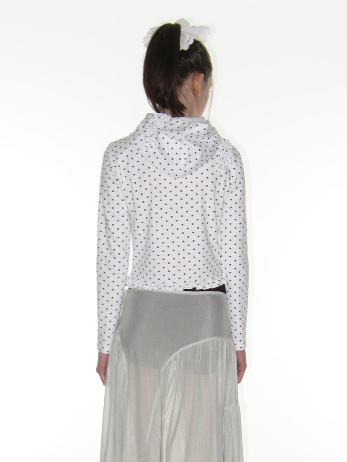 DOT FRILL HOODIE_WHITE  상품이미지4