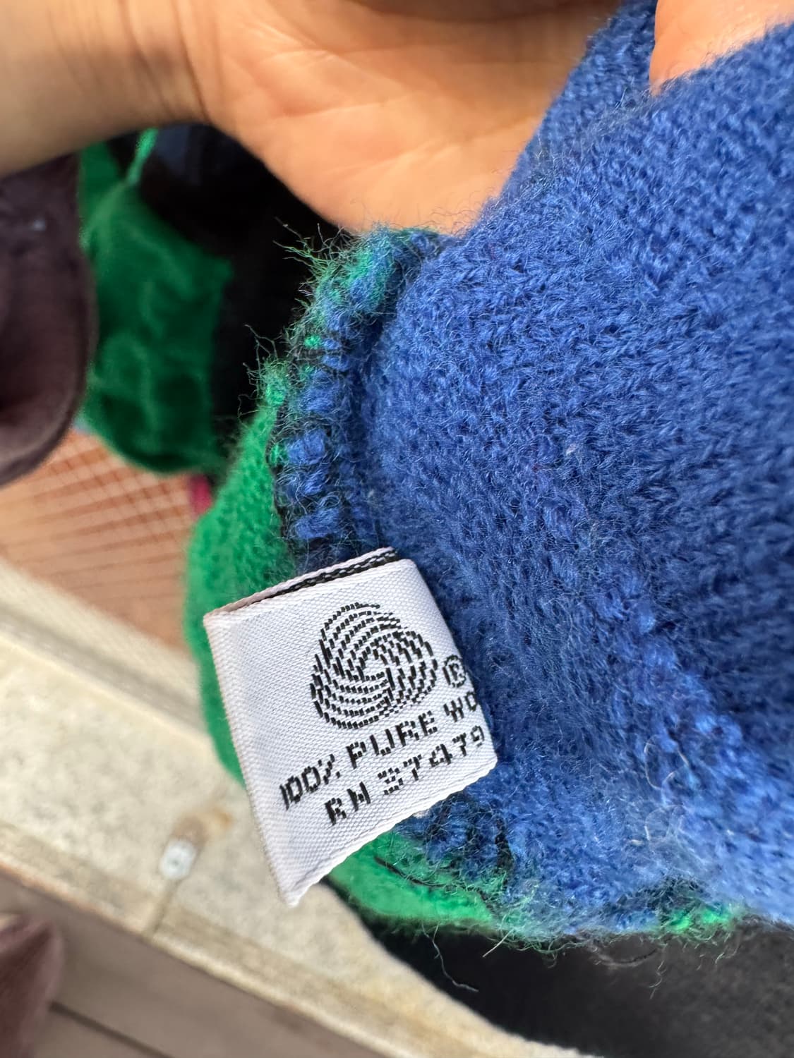 neiman marcus 빈티지 입체케이블 쿠지패턴 울 니트 M 상품이미지5