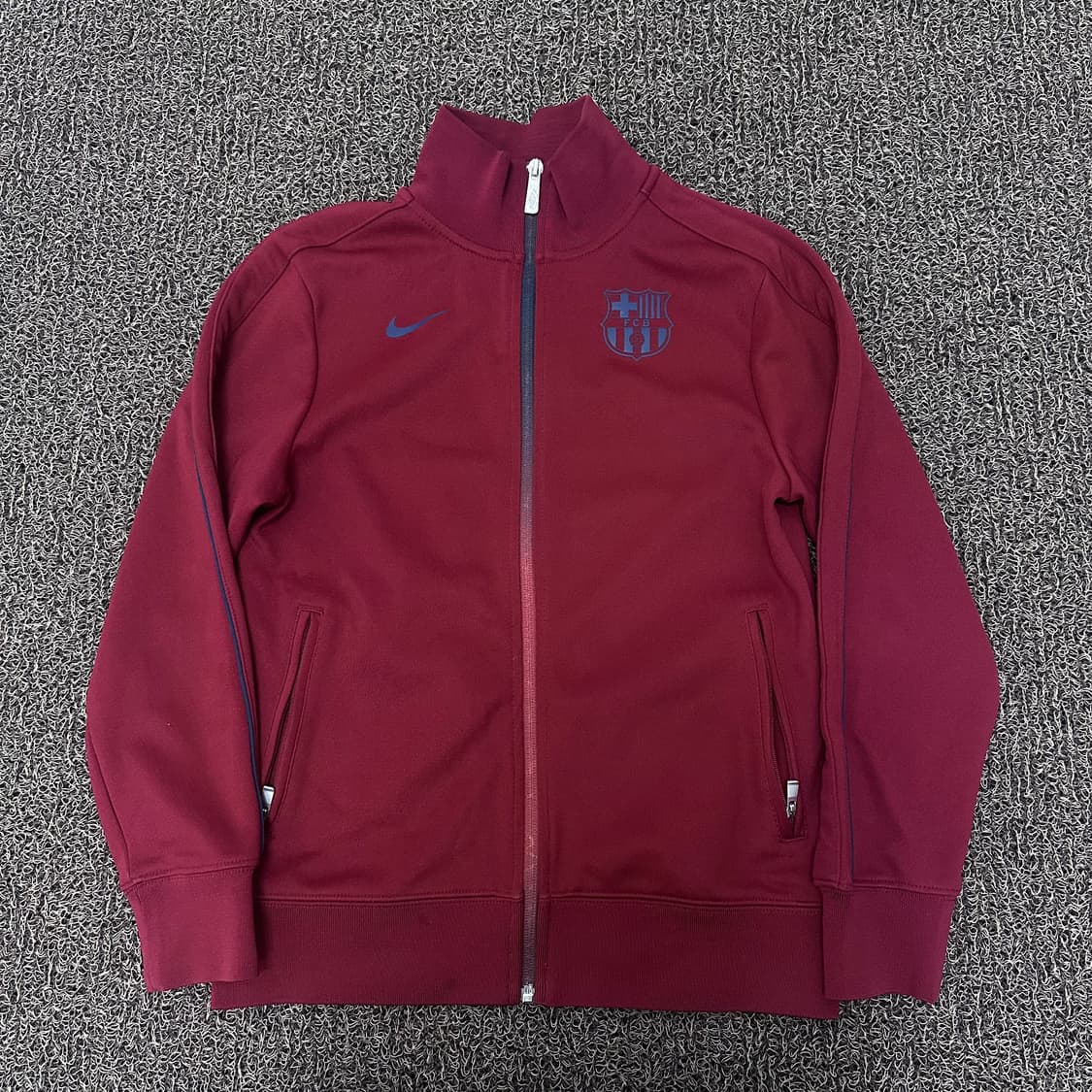 NIKE 나이키 바르셀로나 FC 여성 트랙 자켓 져지 버건디 L 상품이미지1
