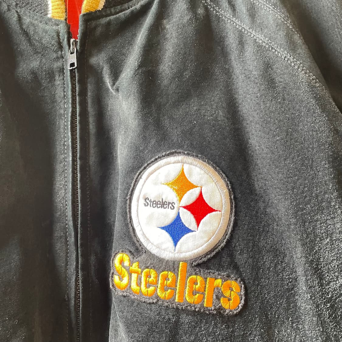 NFL 피츠버그 스틸러스 가죽 바시티 자켓 상품이미지6
