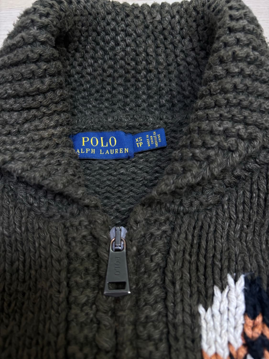 폴로랄프로렌 타이거 니트 집업 가디건 상품이미지7