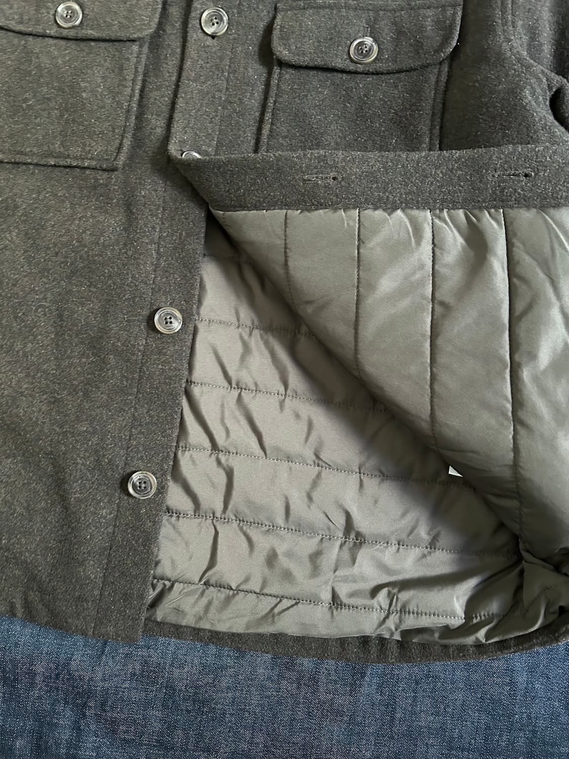 에디바우어 울 블렌드 코듀로이 칼라 헌팅자켓 상품이미지6