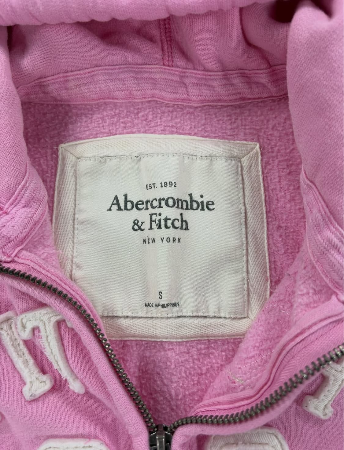 아베크롬비 핑크 후드집업 상품이미지3