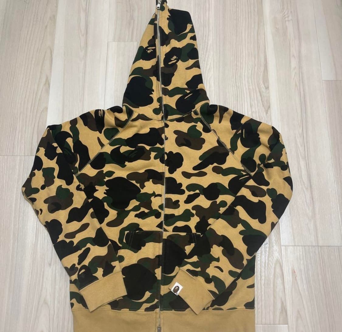 베이프 황계 카모 후드 집업 1st camo 상품이미지1