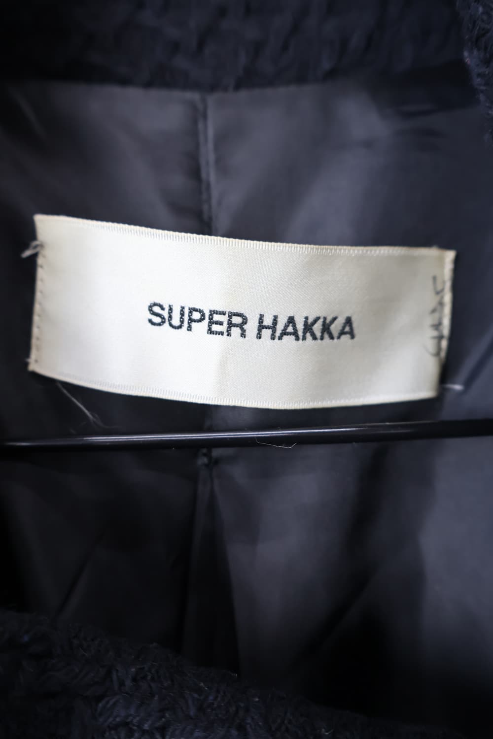 'SUPER HAKKA' Black Double Breasted Coat 상품이미지7