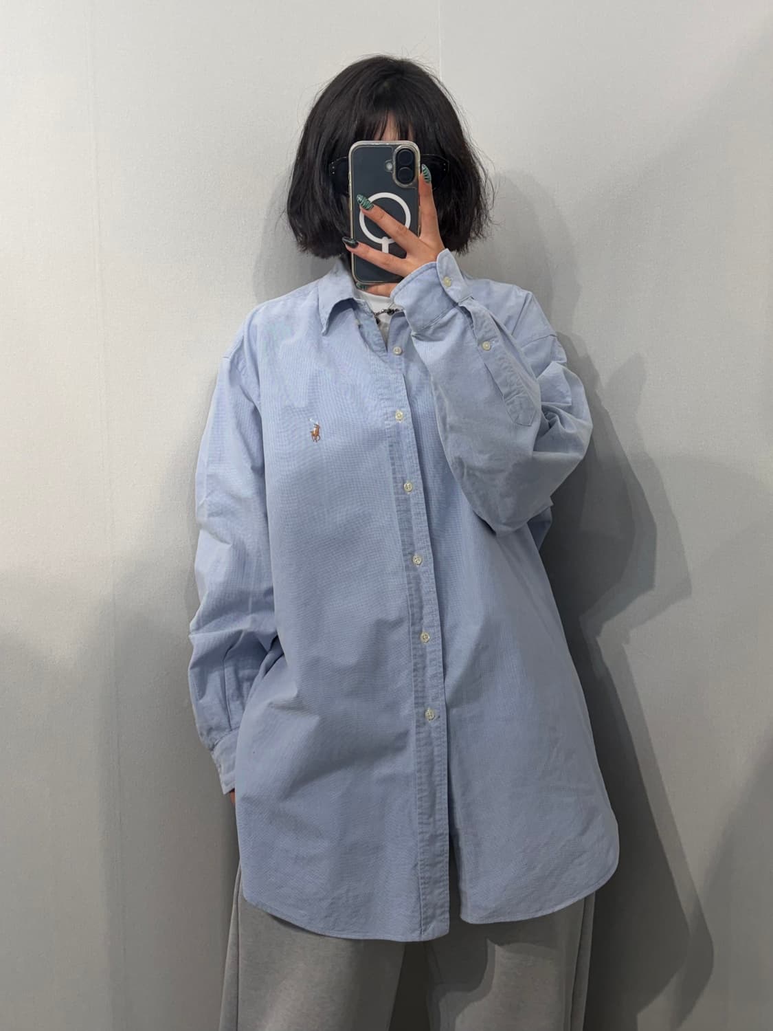 XL 폴로 랄프로렌 라이트 블루  옥스포드 셔츠 상품이미지1