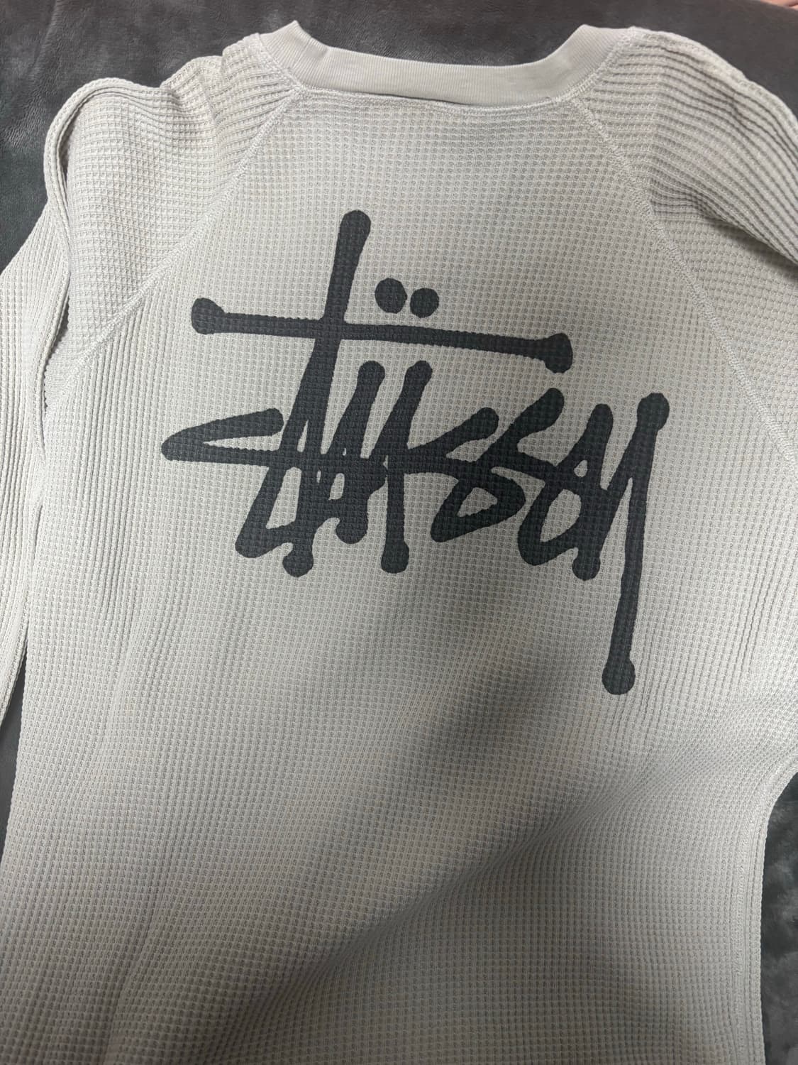 스투시 래글런 써멀 롱슬리브 크루 본 L사이즈 상품이미지6