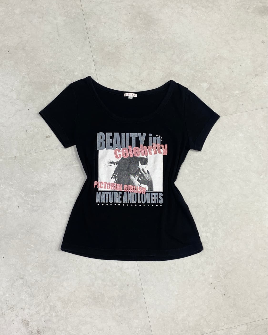 COLZA Celebrity y2k T-shirt 상품이미지5
