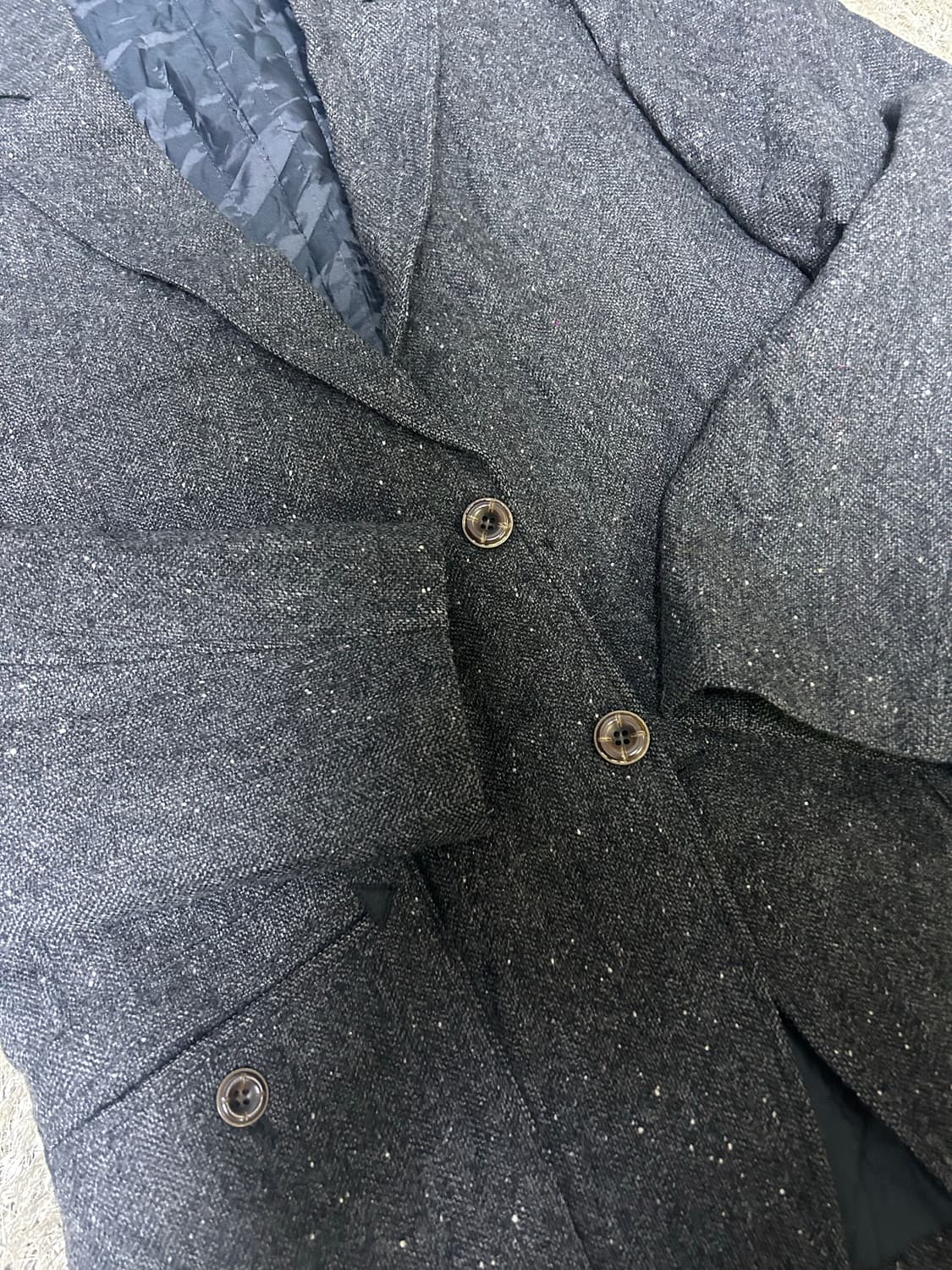 일제 아라미스 체크 블레이저 사이즈 105~110 상품이미지2