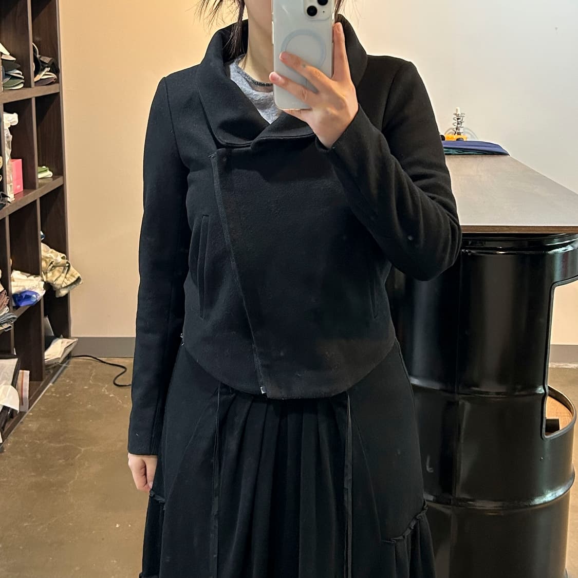 헬무트랭 숄 카라 모토 자켓 상품이미지1