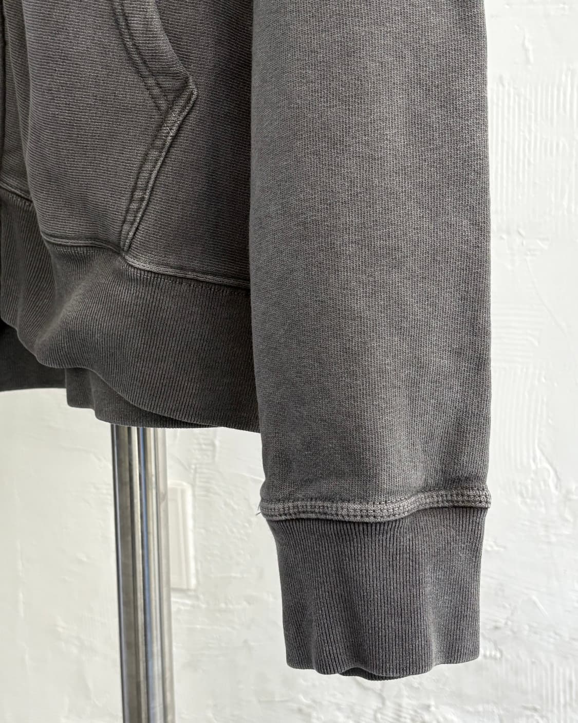 Stussy 스투시 차콜 컬러 피그먼트 후드집업 상품이미지4