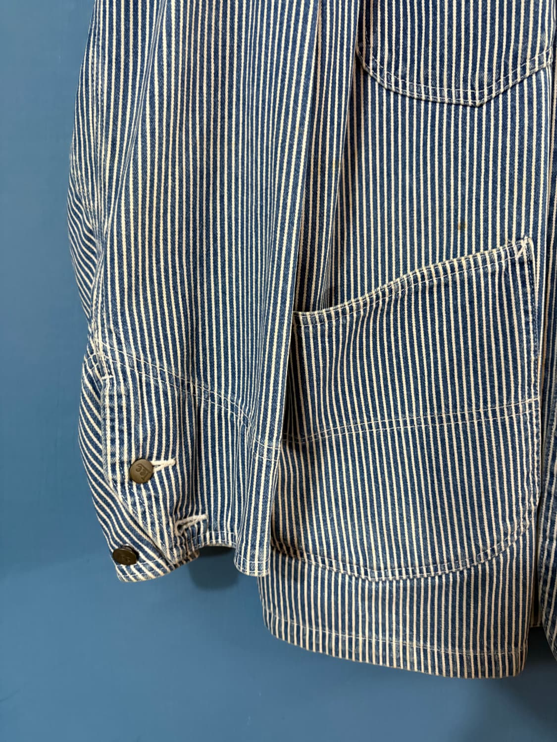 90’s Lee japan hickory coverall Jacket. 상품이미지4