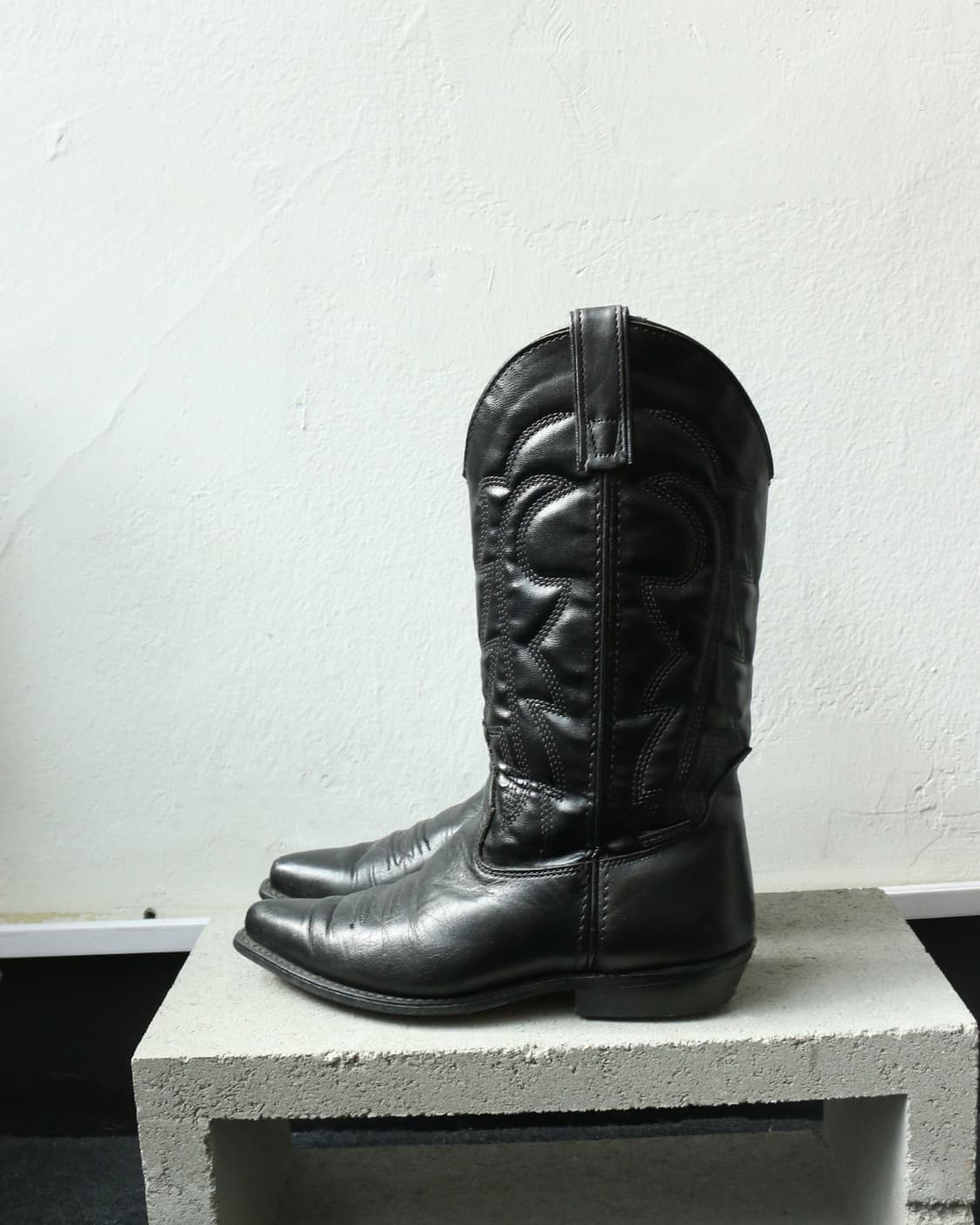 USA 빈티지 블랙 웨스턴 부츠  상품이미지4