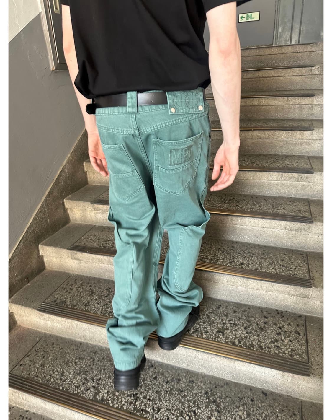MPa CALF POCKET PANTS 플라스틱 프로덕트 카프팬츠 M 상품이미지1