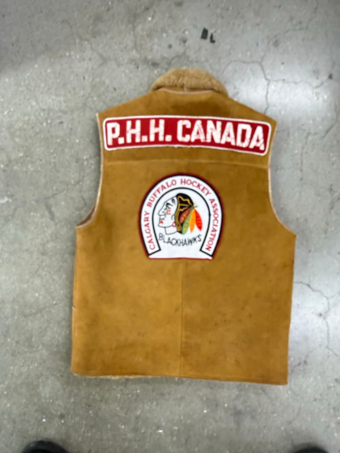 80s vintage Shearling vest 무스탕 베스트 상품이미지2