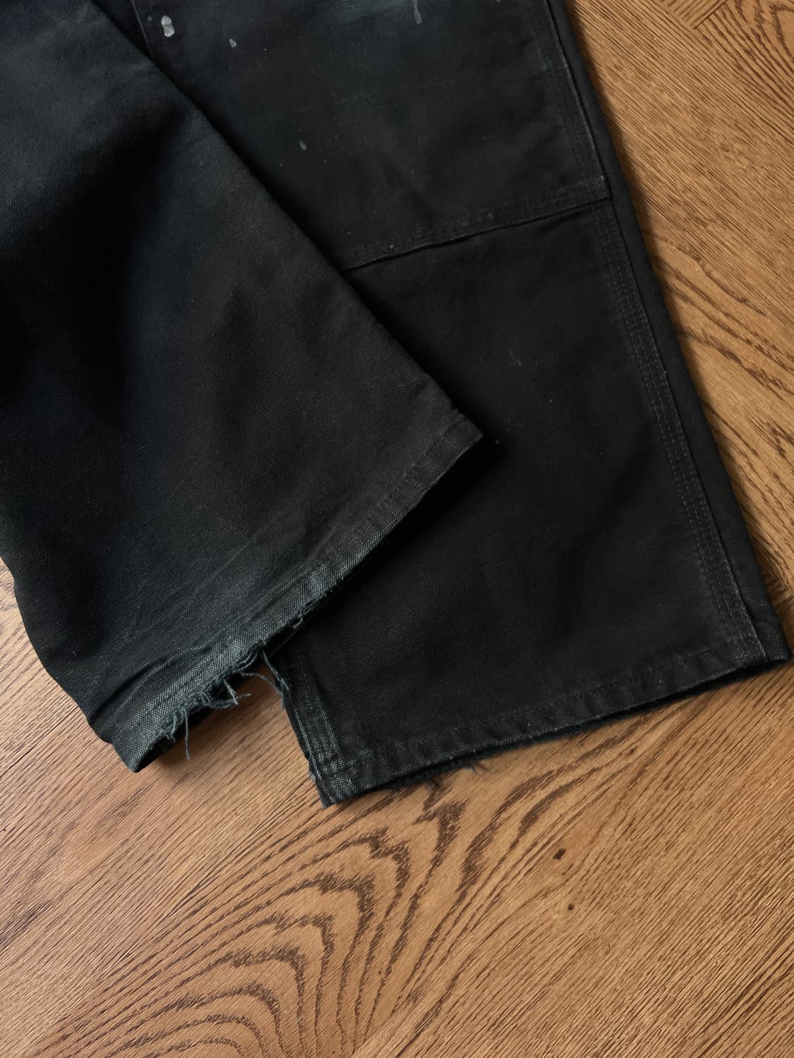 [38]칼하트 Made in USA 빈티지 페인팅 블랙 더블니 워크 팬츠 상품이미지8