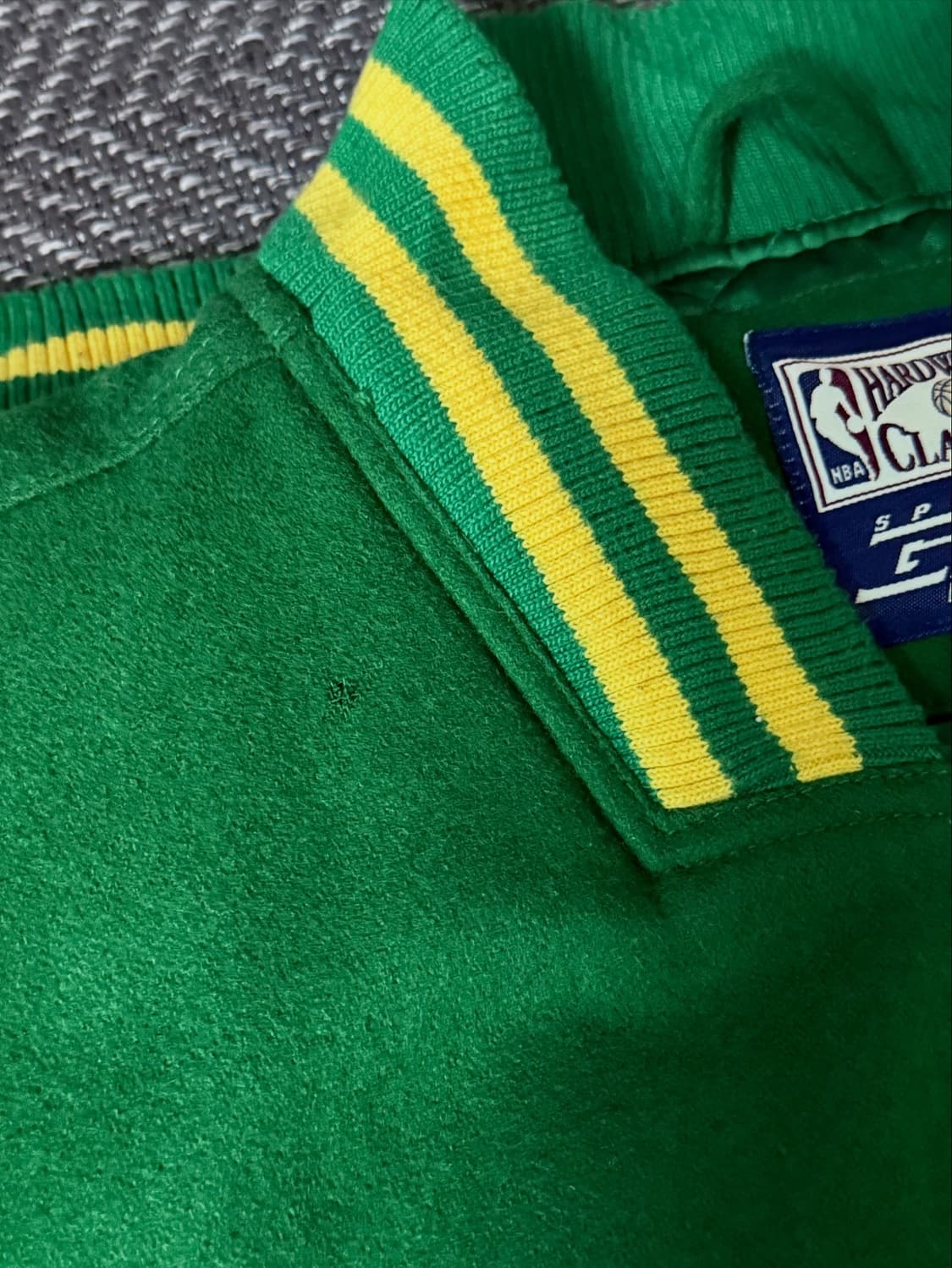 90s 하드우드 클래식 NBA 보스턴 셀틱스 울 바시티 자켓 (110) 상품이미지4