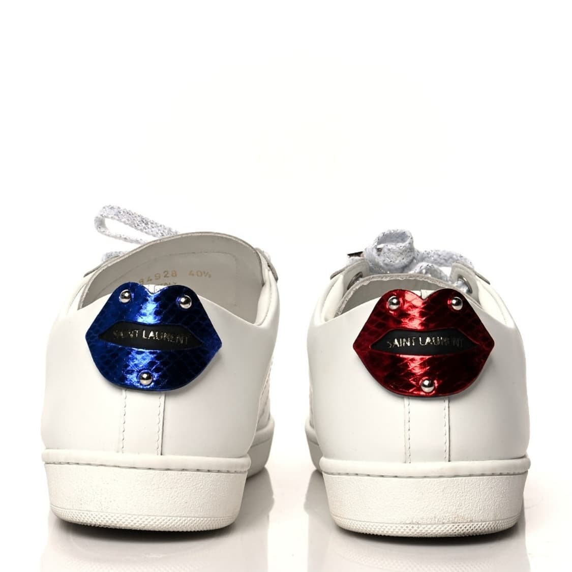 생로랑 Rip 입술패치 키스 스니커즈 화이트 39사이즈 상품이미지3