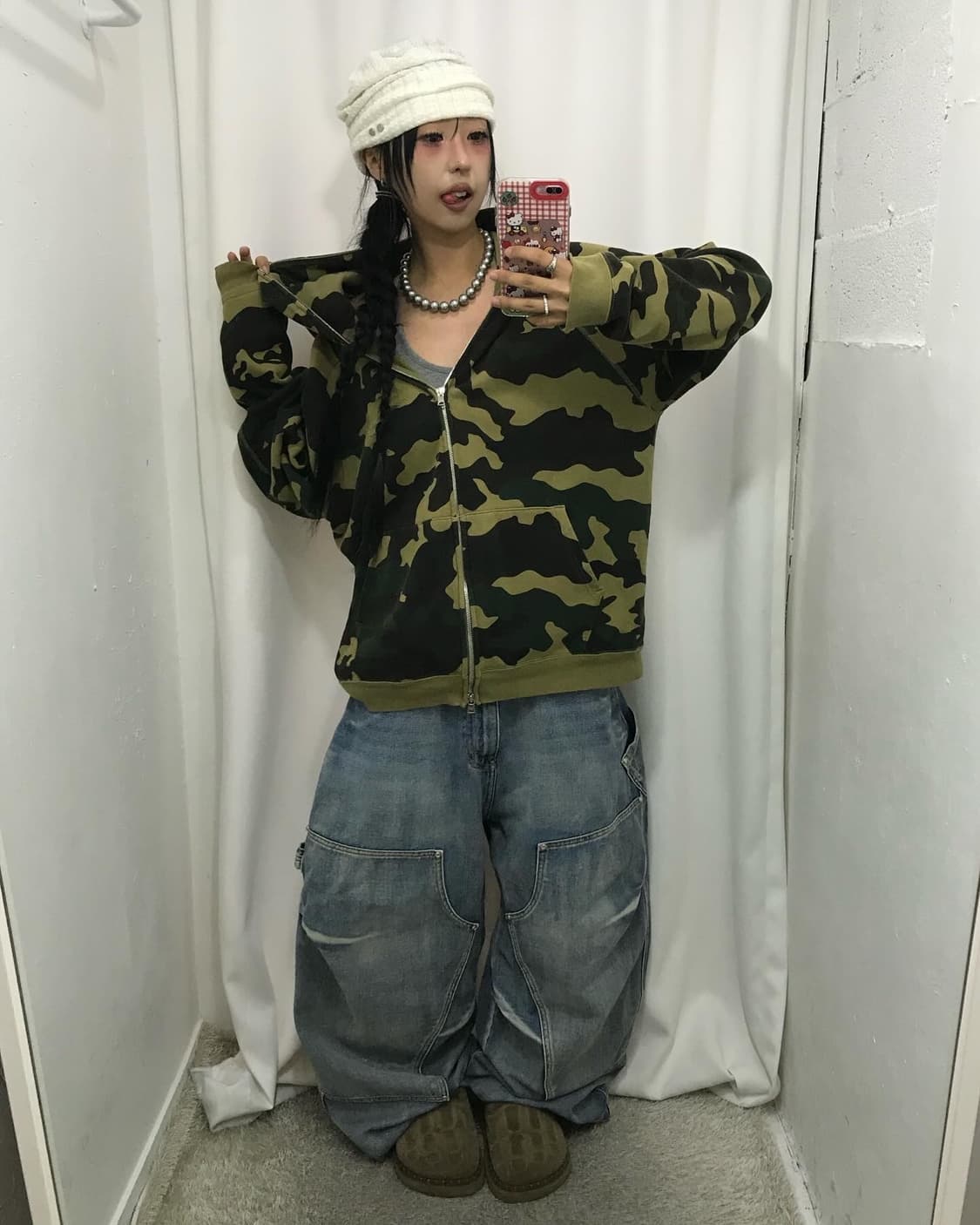 Bape Camouflage Two-way Hood Zip-Up  상품이미지7