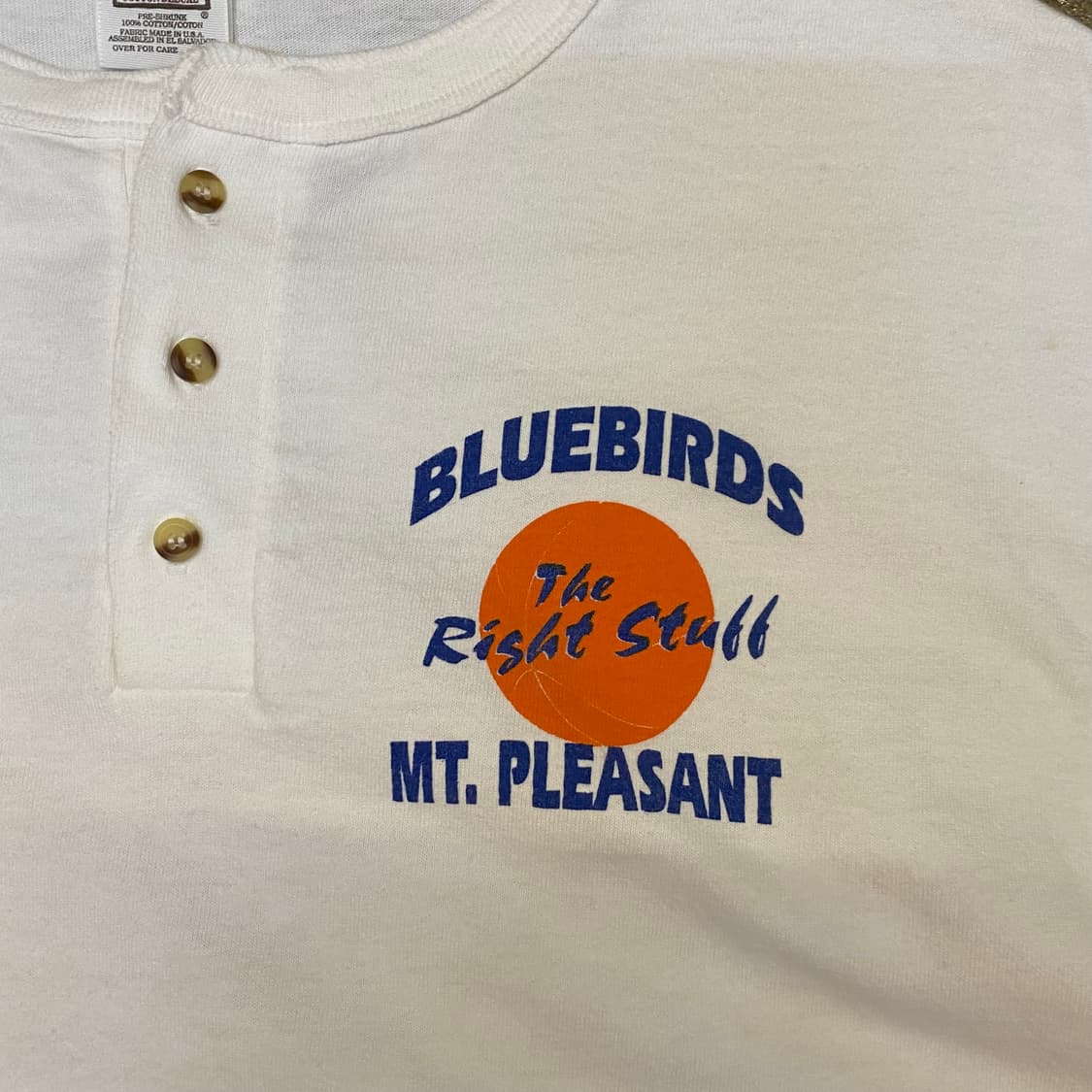 미국 빈티지 블루버드 Bluebird 헨리넥 반팔티셔츠 상품이미지3