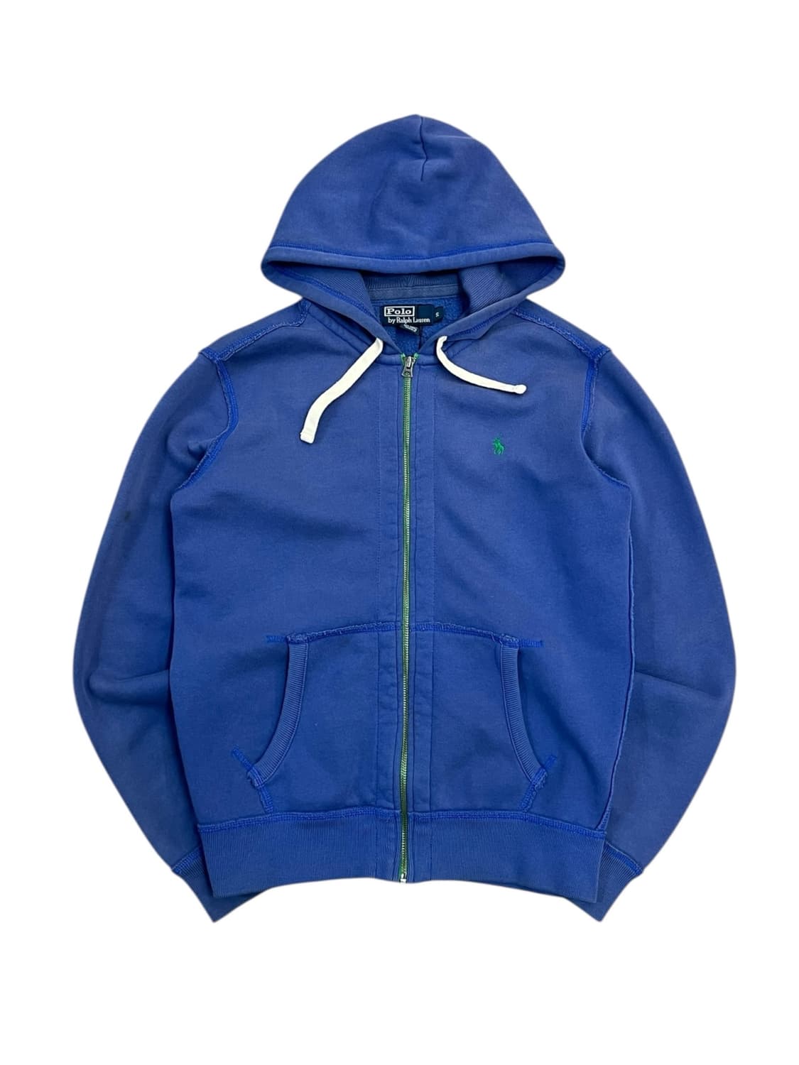 폴로 랄프로렌 기모 후드집업 블루 S #csz2644 상품이미지3