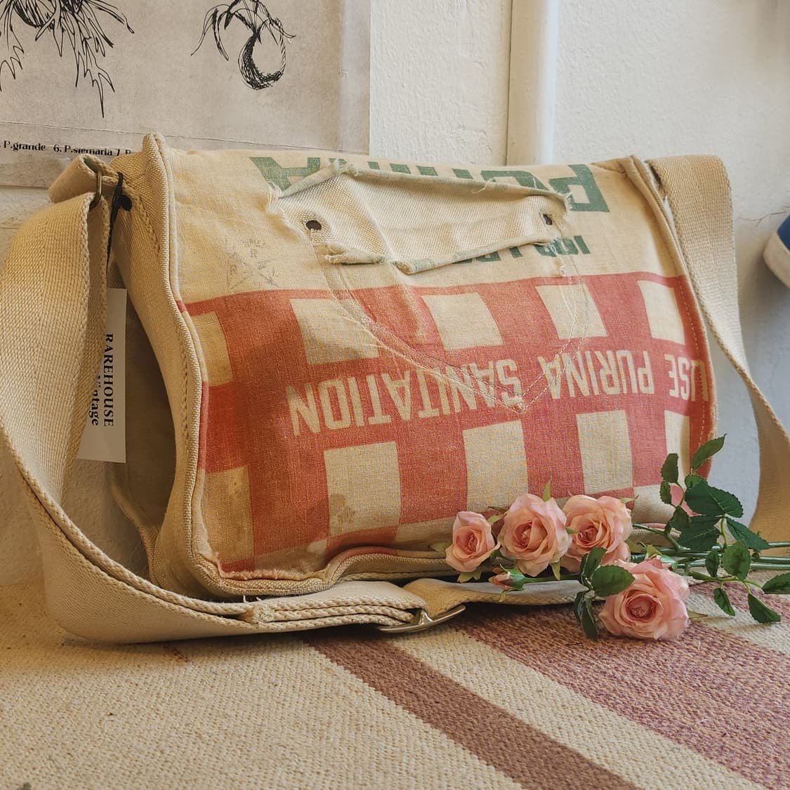 폴로 더블알엘 빈티지 패브릭 캔버스 메신져백 rrl 가방 상품이미지2