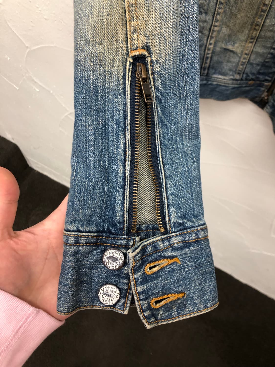 잭 로즈 더티워싱 데님 자켓 상품이미지5